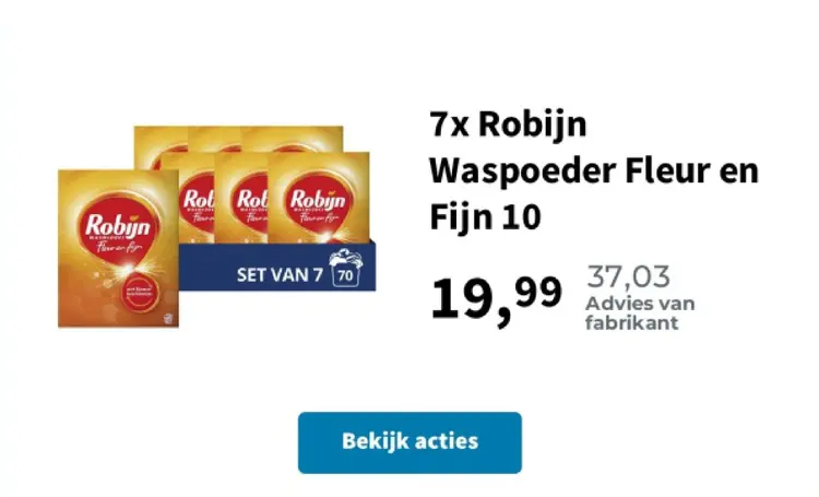 Promotie: Robijn Waspoeder Fleur en Fijn