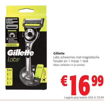 Aanbieding: Labs scheermes met magnetische houder