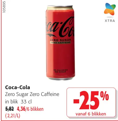 Promotie: Coca-Cola Zero Sugar Zero Caffeine