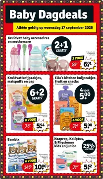 Aanbieding: Kruidvat baby accessoires en mothercare