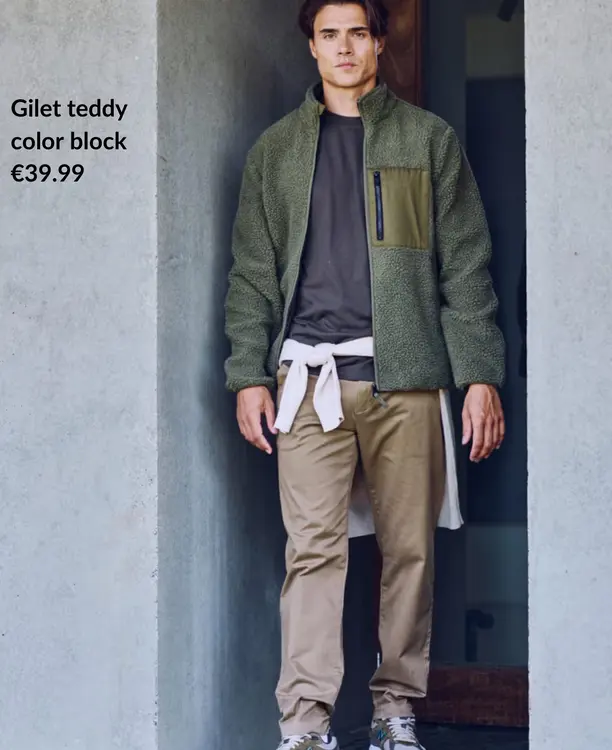 Offre: Gillet teddy color block