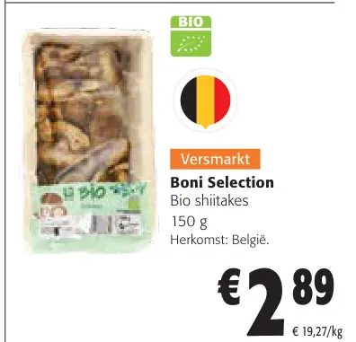Promotie: Bio shiitakes