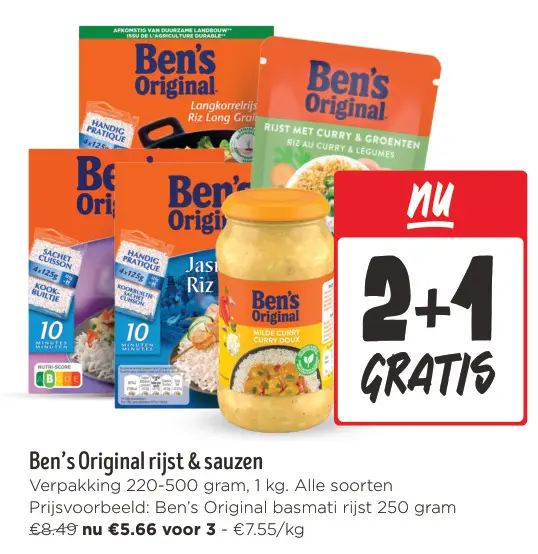 Aanbieding: Rijst & sauzen