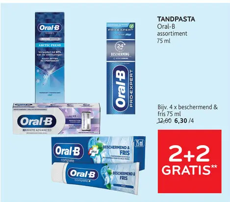 Promotie: TANDPASTA Oral-B assortiment