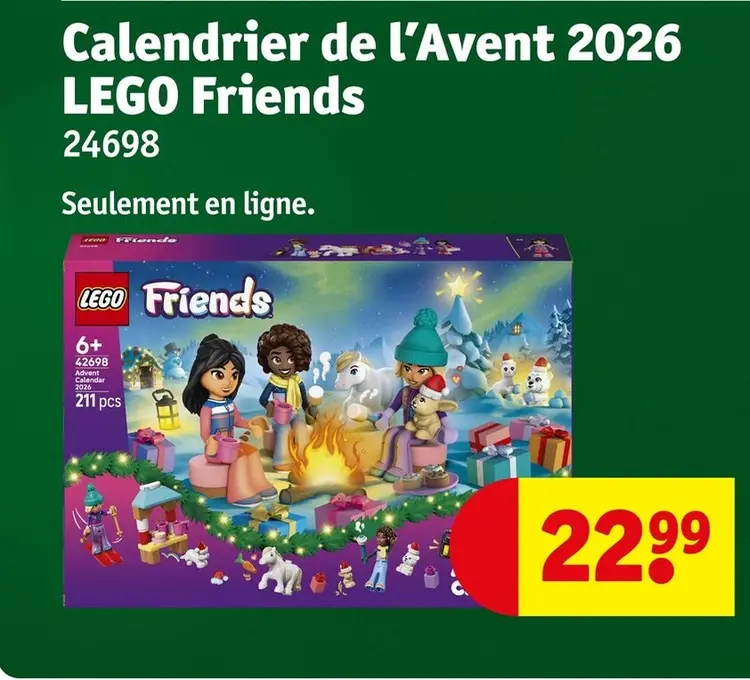 Offre: Calendrier de l'Avent 2026 LEGO Friends