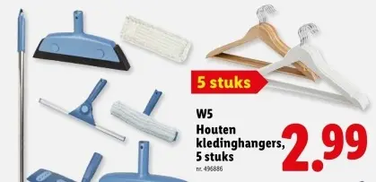 Promotie: Houten kledinghangers