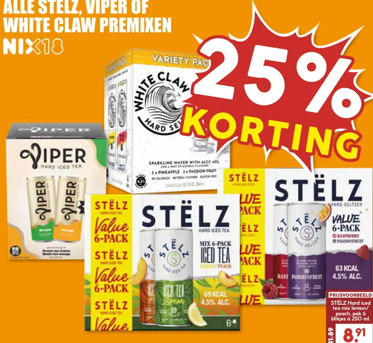 Aanbieding: Alle Stelz, Viper of White Claw premixen