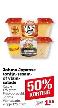 Aanbieding: Johma Japanse tonijn-sesam- of vlamsalade