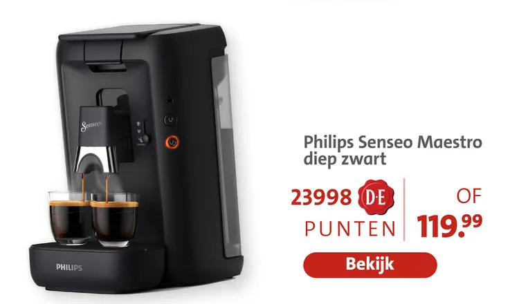Aanbieding: Senseo Maestro diep zwart