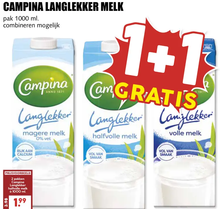 Aanbieding: Langlekker melk