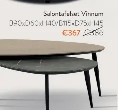 Promotie: Salontafelset Vinnum