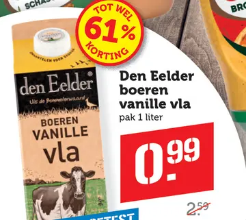 Aanbieding: Den Eelder boeren vanille vla