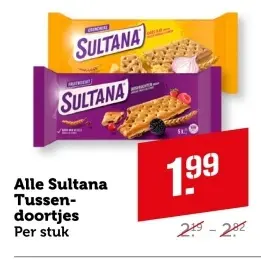 Aanbieding: Alle Sultana Tussendoortjes