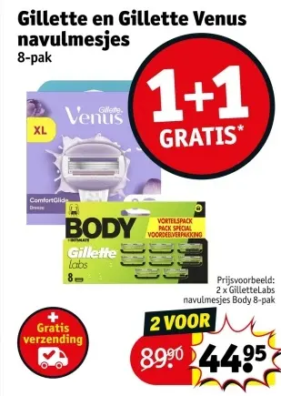 Promotie: Gillette en Gillette Venus navulmesjes