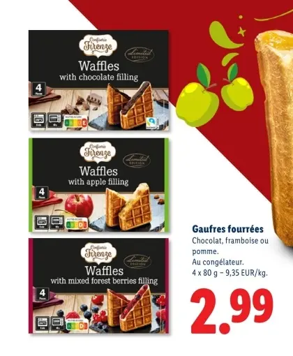 Offre: Gaufres fourrées