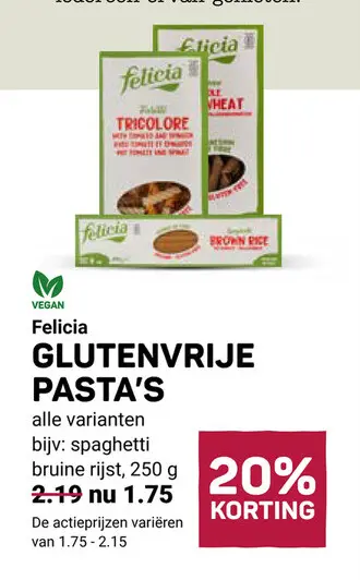 Aanbieding: Glutenvrije pasta's