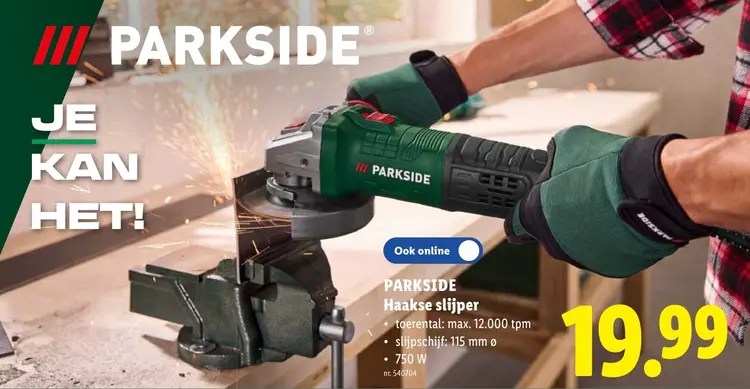 Promotie: Haakse slijper