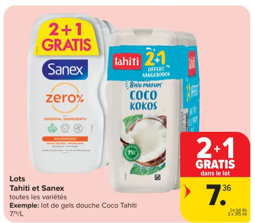 Offre: Gels douche Coco