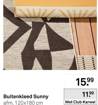 Aanbieding: Buitenkleed Sunny