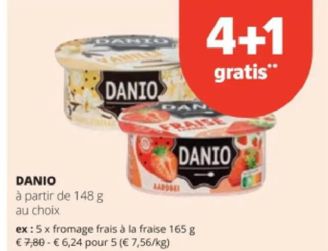 Offre: fromage frais à la fraise