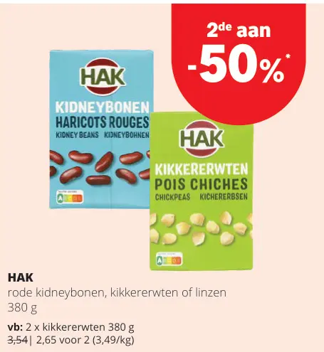 Promotie: Rode kidneybonen, kikkererwten of linzen