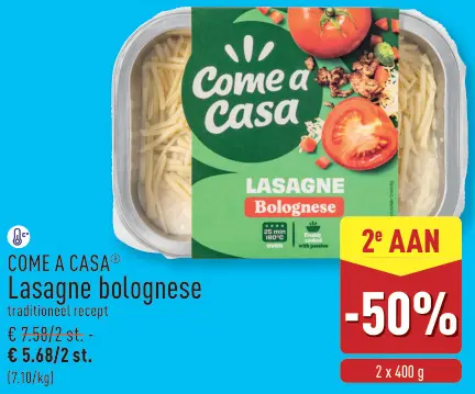 Promotie: Lasagne bolognese