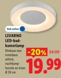 Aanbieding: LIVARNO LED-bad-kamerlamp