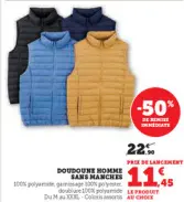 Aanbieding: DOUDOUNE HOMME SANS MANCHES