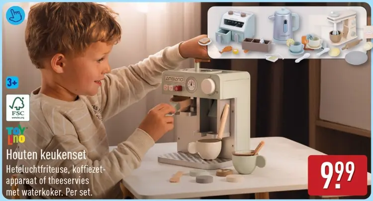 Aanbieding: Houten keukenset