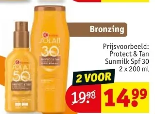 Aanbieding: Protect & Tan Sunmilk Spf