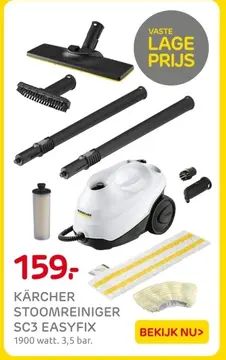 Aanbieding: KÄRCHER STOOMREINIGER SC3 EASYFIX