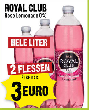 Aanbieding: Royal Club Rose Lemonade 0% 100 cl