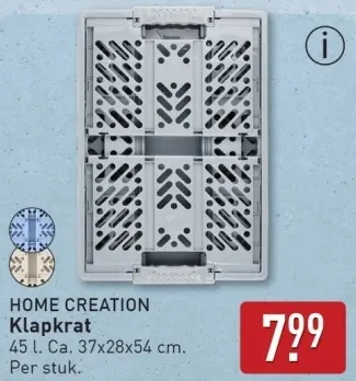 Aanbieding: Klapkrat