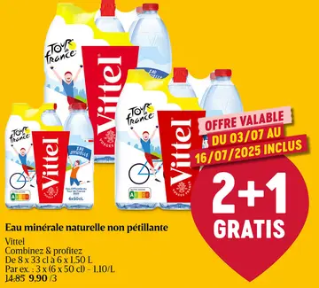 Offre: Eau minérale naturelle non pétillante