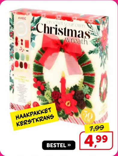 Promotie: Haakpakket kerstkrans