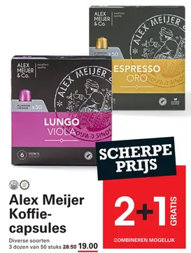 Aanbieding: Alex Meijer Koffie-capsules