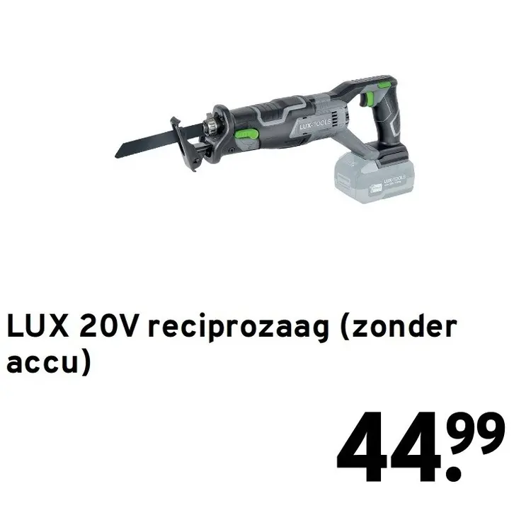 Aanbieding: LUX 20V reciprozaag