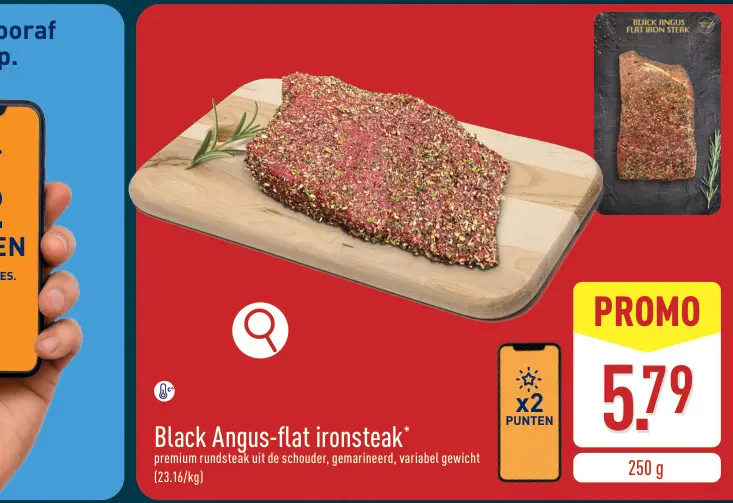 Promotie: Black Angus-flat ironsteak