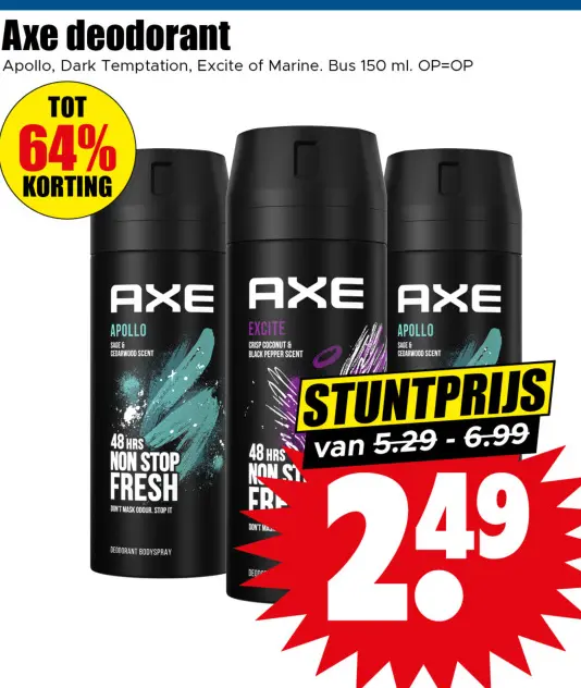 Aanbieding: Axe deodorant