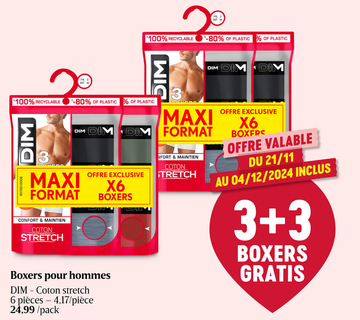 Offre: Boxers pour hommes