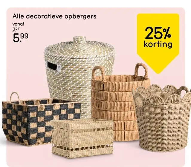 Aanbieding: Alle decoratieve opbergers