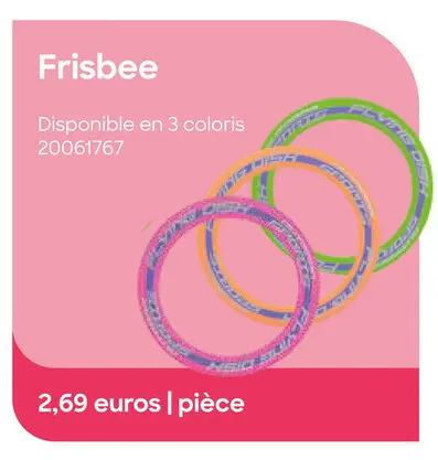 Offre: Frisbee