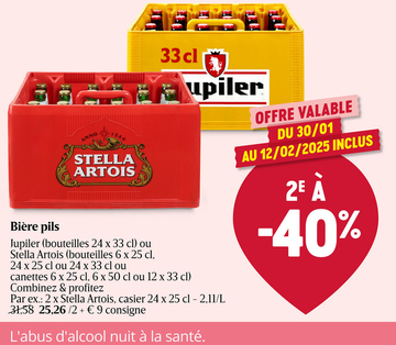 Offre: Jupiler / Stella Artois