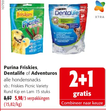 Promotie: Purina Friskies, Dentalife of Adventuros alle
