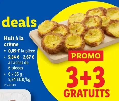 Offre: Huit à la crème