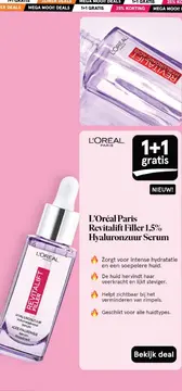 Aanbieding: L'Oréal Paris Revitalift Filler 1,5% Hyaluron