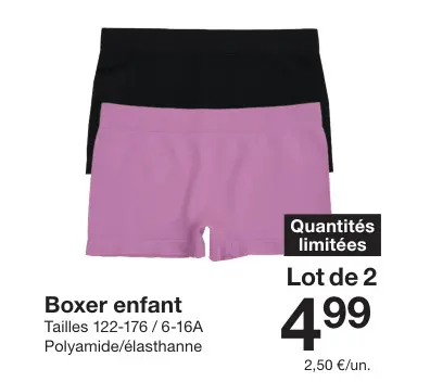 Offre: Boxer enfant