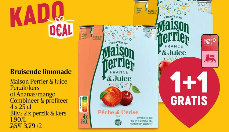 Promotie: Bruisende limonade Maison Perrier & Juice