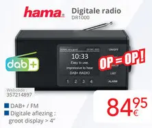 Promotie: Digitale radio DR1000