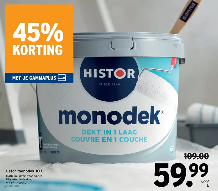 Promotie: Histor monodek 10 L